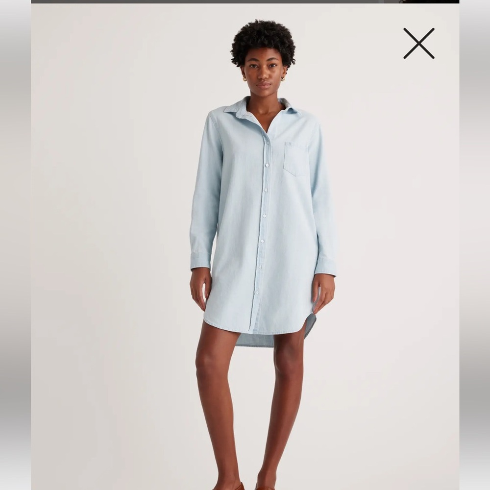 Quince Denim Dress M